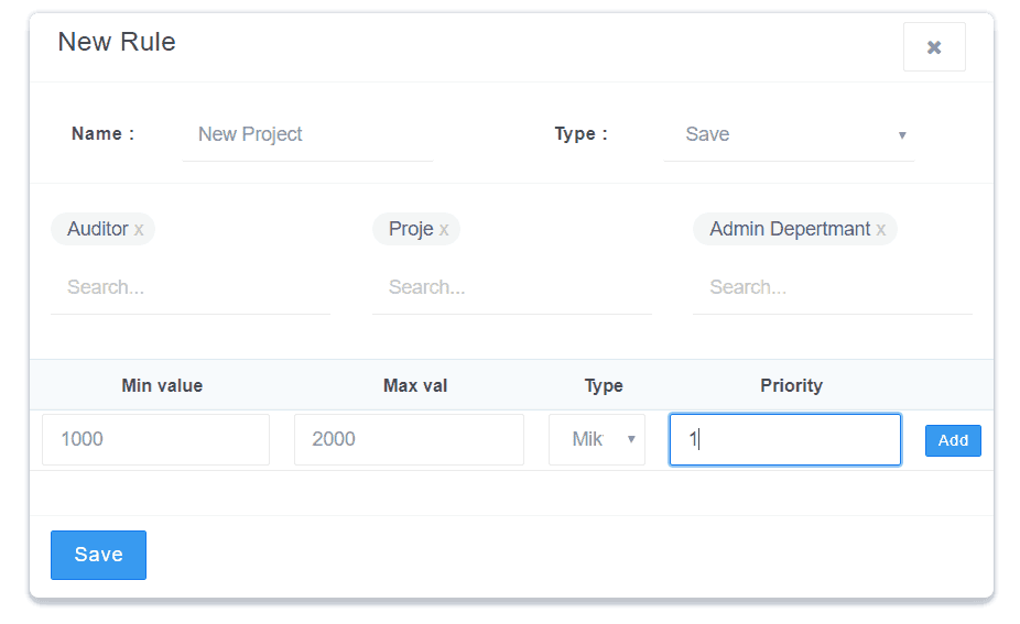 wremia.com create create new rule screen
